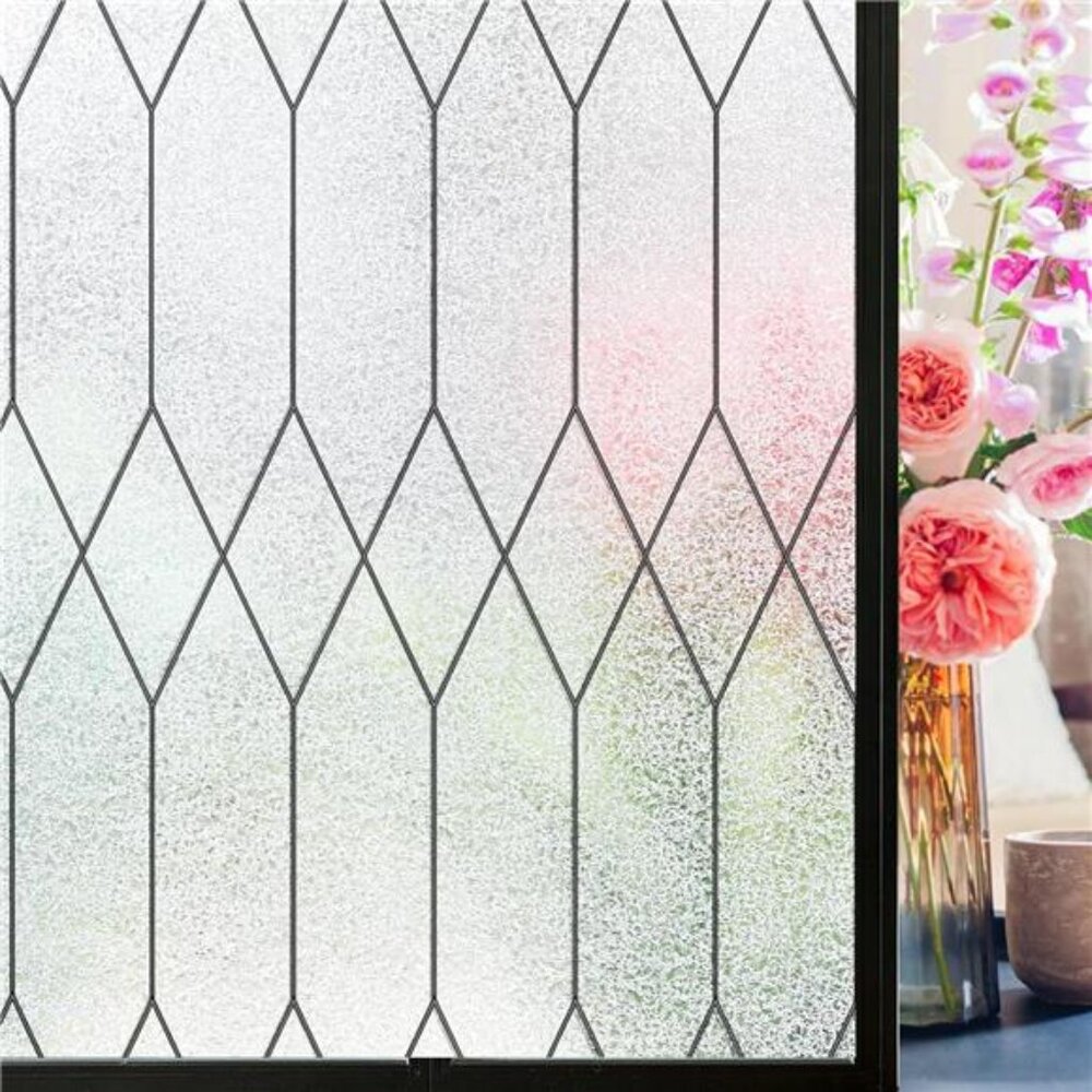 Window Privacy Film Stained Glass Frosted Glass Window Clings